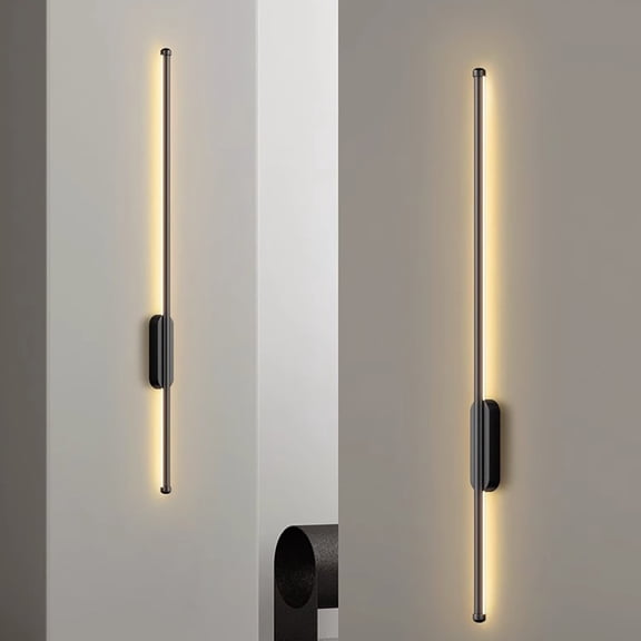 Lámparas de pared LED modernas para interiores, con enchufe USB-C, lámpara de pared de tira larga