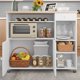 thumbnail image 2 of QUORIVE Carrito Isla De Cocina Con Ruedas, Cajón, Alacena Y Estantes Para Utensilios, 2 of 9