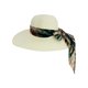 thumbnail image 1 of Sombrero de Playa Con Liston Para Mujeres Ala Ancha 42 cm crema, 1 of 6