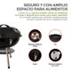 thumbnail image 5 of Asador de Carbón Portátil Hikeo de Acero 36 cm de Diámetro para Carne Asada, 5 of 9