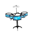 thumbnail image 2 of Batería para niños, juguete de percusión de simulación, educativo 5 pads de batería azules, 2 of 7
