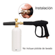 thumbnail image 4 of Espuma De Pistola Para Hidrolavadora Portatil Con 5 Boquillas Lab.G, Blanco, 4 of 5