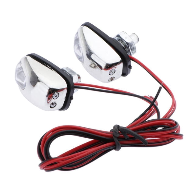 2 limpiaparabrisas para coche, ojos, boquilla de pulverización de chorro de agua para parabrisas, luz blanca
