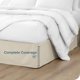 thumbnail image 4 of Faldón de cama cepillado doble Bare Home Colección Premium 1800 color arena 15 pulgadas Tamaño completo, 4 of 5