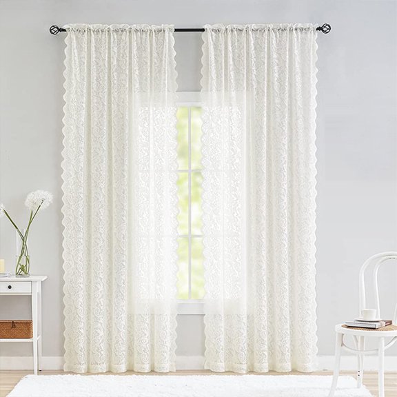 Cortinas Largas Transparentes de Gasa Blanca para Sala de Estar, Dormitorio, Ventana, Puerta Corrediza de Vidrio, Bordadas, Modernas, a Rayas.