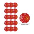thumbnail image 3 of Set de vajilla de Navidad con copos de nieve rojos - platos, vasos y servilletas de papel desechables de 16 piezas - platos de 7 y 9 pulgadas, 3 of 6
