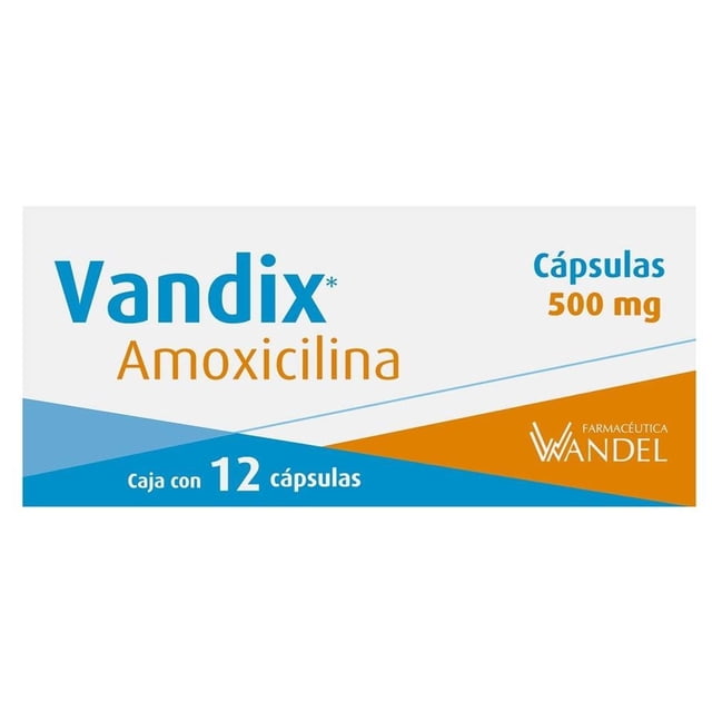 Vandix Amoxicilina 500 mg 12 cápsulas