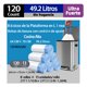 thumbnail image 1 of Dutrong 13 Galones Bolsas Para Basura de Cuerda, 50 Litros, Blanco, Sin Aroma,64×70cm, 120 Unidades, 1 of 5