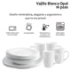 thumbnail image 3 of Vajilla Moderna Cuadrada De Opal Resistente 4 Personas 16pzs Color Blanco, 3 of 5