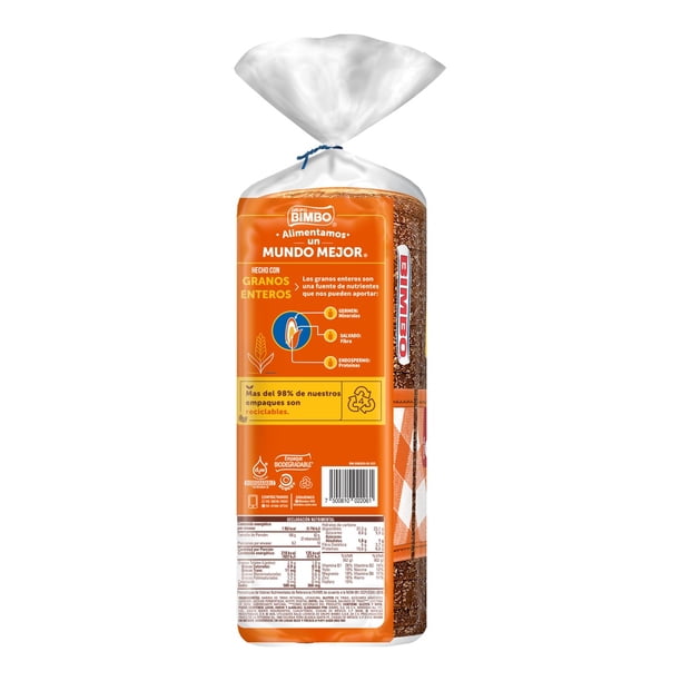 Imagen 3 de Pan Bimbo integral 620 g