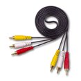 thumbnail image 3 of Cable RCA Video AV 3-Male a 3-Male SatelliteSale 100 pies PVC negro Compuesto, 3 of 8