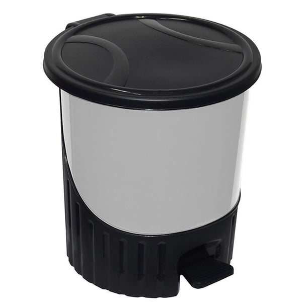 Bote de Basura Plastic Trends con Pedal 14 l Gris