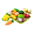 thumbnail image 2 of Comida de juguete para niños, juego de cocina, juego de simulación, cocina, juguete familiar para cortar comida, rol Fruta Vegetal, 2 of 8
