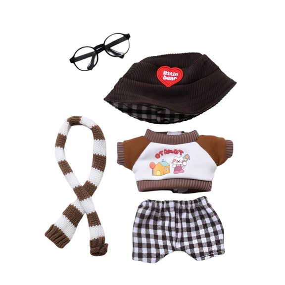 Ropa para muñeca de 17 cm/6,7 pulgadas, accesorios exquisitos. Sin muñeca.