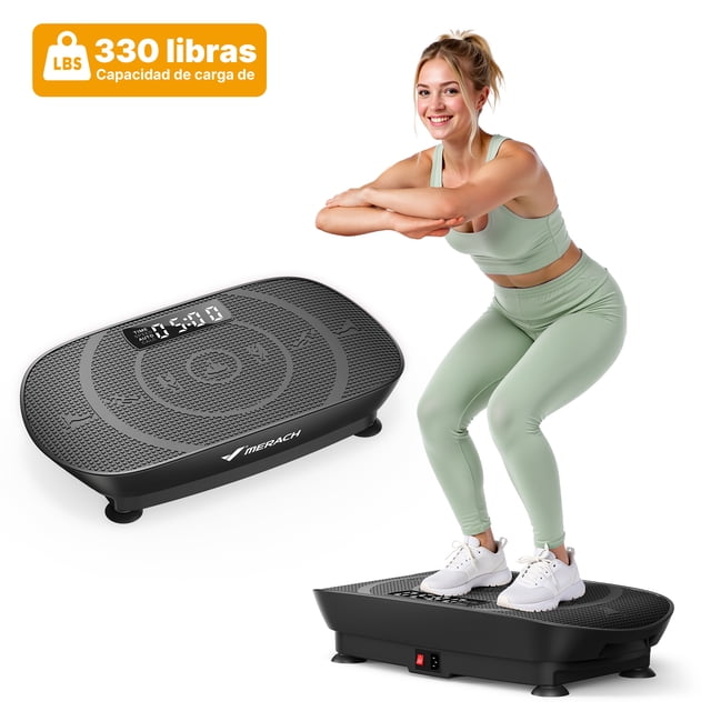 MERACH Máquina de Ejercicios con Placa de Vibración para Terapia, Circulación y Recuperación con Control Remoto