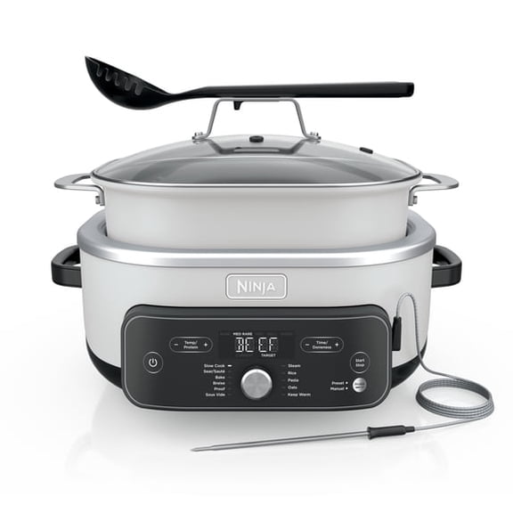 Olla de coccion  8.5 Qt  Cocción Lenta, Hornear, Sellar, con Sistema de Cocción Inteligente, Olla Apta para Horno hasta 500°F