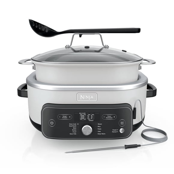 Olla de coccion 8.5 Qt Cocción Lenta, Hornear, Sellar, con Sistema de Cocción Inteligente, Olla Apta para Horno hasta 500°F