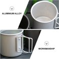 thumbnail image 3 of ELAYARD 1Ud Vaso De Aluminio Para Beber Cup De Portable Para Camping En Color Plateado, 3 of 8