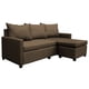 thumbnail image 5 of Sala Esquinera Modular El Bazar Store Vancouver Chocolate 175x130 cm Sofa Lado derecho ó izquierdo Económica, Tela Lino, 5 of 7