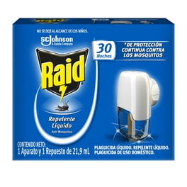 Insecticida Líquido Antimosquitos Raid Aparato y Repuesto de 21.9 ml