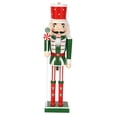 thumbnail image 3 of Adorno navideño de cascanueces, decoración de mesa, figura, estatua, cascanueces de madera C, 3 of 9