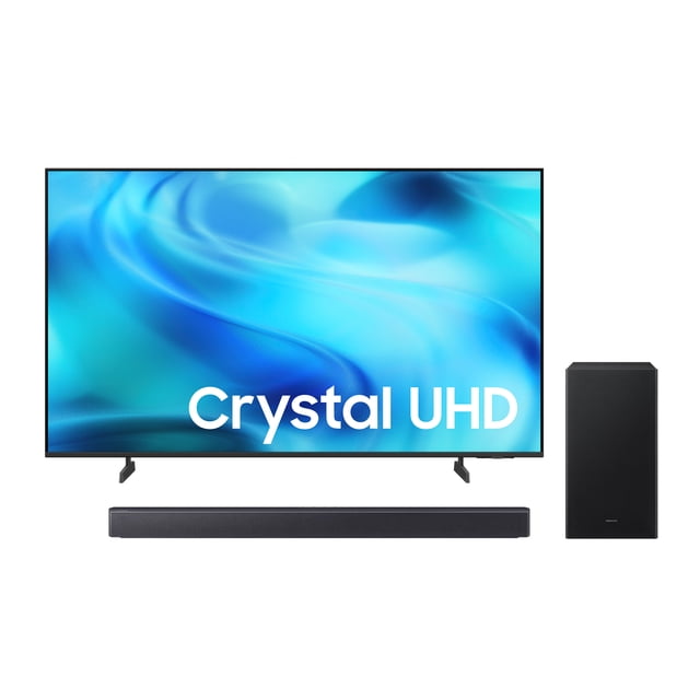 Combo TV Samsung 65" Crystal UHD U8200HF 4K Vision AI + Barra de sonido 2.1Ch B-series con Subwoofer HW-B450F