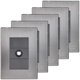 thumbnail image 1 of Placa de Pared Cable Antena Inoxium1OOxford 5Pzas Toma Coaxial Plateado/Oxford Acero Inoxidable/PC., 1 of 4