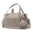 thumbnail image 2 of Bolsa de pañales, bolso de hombro, resistente al agua, con correa para el hombro, bolso de fin de semana grande Marrón, 2 of 9