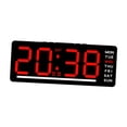 thumbnail image 2 of Reloj Digital LED, regalos con dos alarmas, decoración del hogar, , Reloj de escritorio, reloj de pared para dormitorio, mesa y sala de Número rojo, 2 of 8