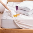 thumbnail image 2 of Pack Protectores de Colchón y de Almohada UBBE 100% Impermeables Hipoalergénicos, Antiácaros, Silenciosos y Transpirables, Tamaño Individual, 2 of 9