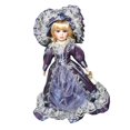 thumbnail image 4 of Muñeca de porcelana de 41 cm, adorable figura coleccionable antigua, para vestir, hecha de violeta, 4 of 9