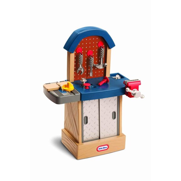 Workshop Little Tikes Tough Beige con martillo, llave y sierra