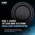 thumbnail image 2 of ESB Audio 10"/250 mm DVC 2+2 ohm Subwoofer, 2 of 7