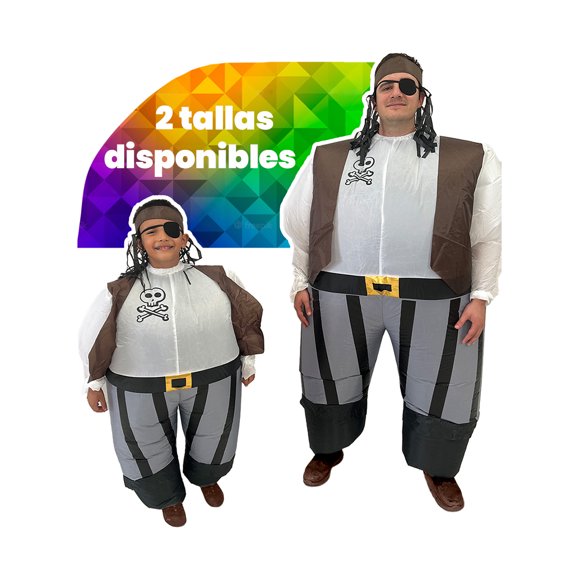 Disfraz inflable PIRATA Bk Disfraces Talla Chica/Mediana