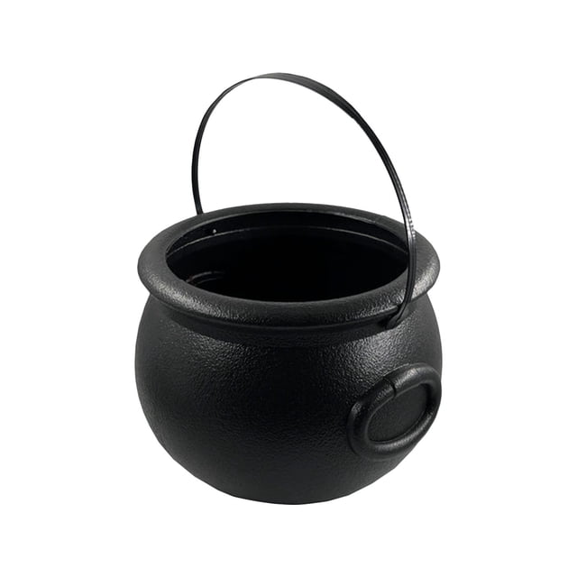 Amzcrzy Caja De Almacenamiento De Adornos, Olla De Bruja De Halloween, Cubo De Plástico Con Forma De Llama, Caldero, Cubo De Dulces De Halloween, Estante Para Dulces, Tarro, Cubo, Decoraciones, Conte