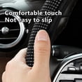 thumbnail image 4 of Funda de volante de verano con diamantes de imitación para mujer, protector brillante para volante de coche, ajuste universal, fundas para volante de 14 a 15 pulgadas., 4 of 7