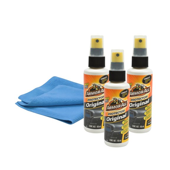3 Pzas Protector interior exterior ArmorAll 118ml con Paño