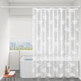 thumbnail image 2 of Cortina de Ducha Gruesa para Baño, Resistente Al Agua, con Barra, Tela Impermeable, Sin Perforaciones, 2 of 6
