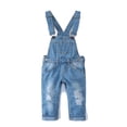 thumbnail image 1 of Pantalones Vaqueros Ajustados y Rotos Para Niña y Niño, KIDSCOOL SPACE, 18-24 Meses, 1 of 6