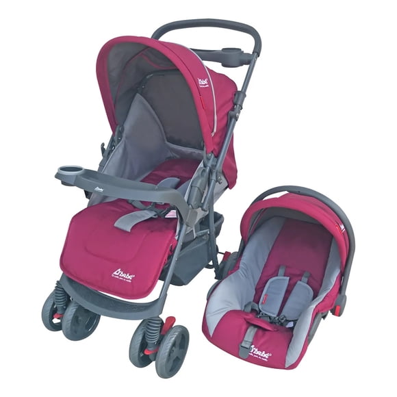 Carriola Reversible D'Bebe reversible,charola,portabebe,travel system Rosa