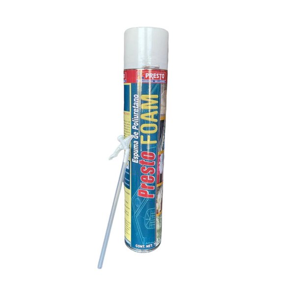 Espuma de poliuretano PRESTO Aislante Térmico Y Acústico Bote 750ml