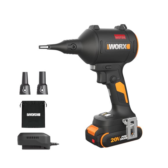 Soplador de Hojas WORX WX099L 20V 39 CFM 470 MPH Sin Escobillas