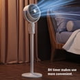 thumbnail image 4 of Ventilador De Piso Silencioso, 5 Velocidades, Altura Ajustable, Batería De 4000 MAh, Ventilador De Pie Oscilante ABS Con Control Remoto Para El Hogar, 4 of 7