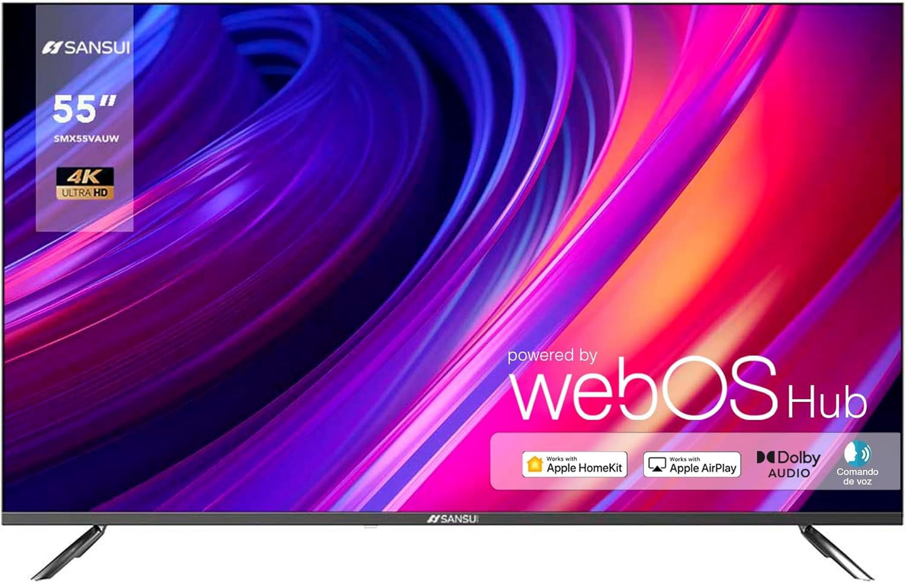 Smart TV SANSUI 55' Ultra HD 4K WebOS Con Control de voz