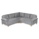 thumbnail image 3 of Sala Esquinera de Velvet Gris Claro Makora Modelo Elton, 3 of 7