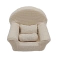 thumbnail image 4 of Fotografía de bebé Sofá Pequeño Sofá Asiento Fondo Decorativo con Cojín Almohada Beige, 4 of 9