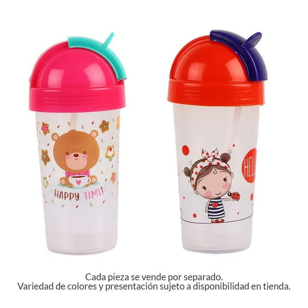 Termo Prichos Bestway Infantil de Plástico Cubre Popote Varios Modelos 1 Pieza