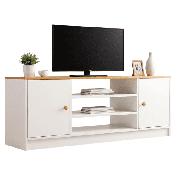 Mueble para televisión Pido Todo blanco MPT01WH-B2 140x29x54 cm