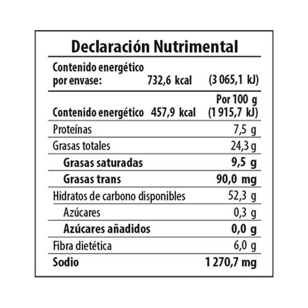 Imagen 2 de Papas fritas Great Value salsa verde 160 g