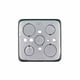 thumbnail image 5 of Pack 10 Pzs Caja Metalica Tipo Cuadrada Acero 4x4 Pulg plateado 4 pulgadas, 5 of 5